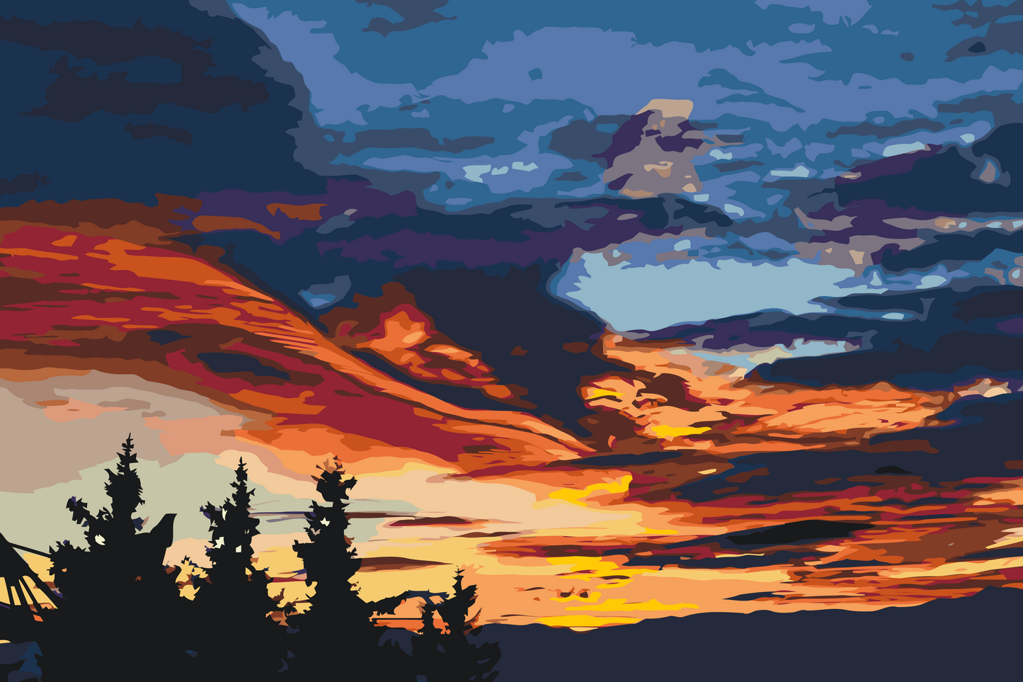 Paint by Numbers - Sky in Colors
