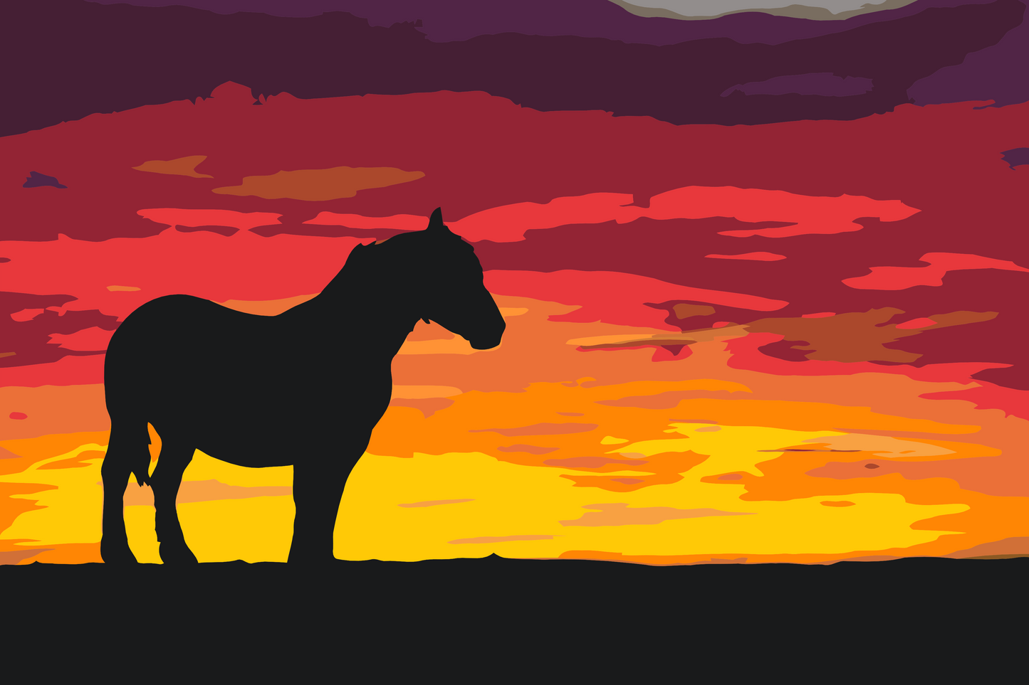 Paint by Numbers - War Horse