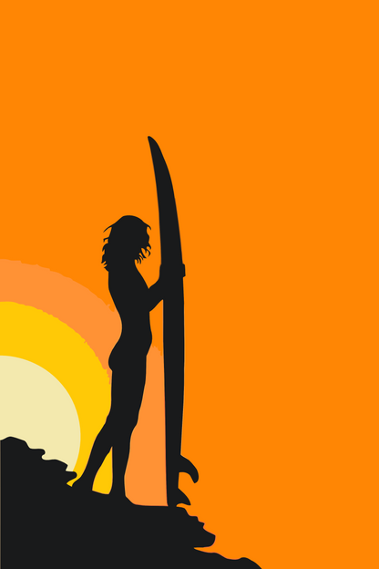 Paint by Numbers - Surferkvinde