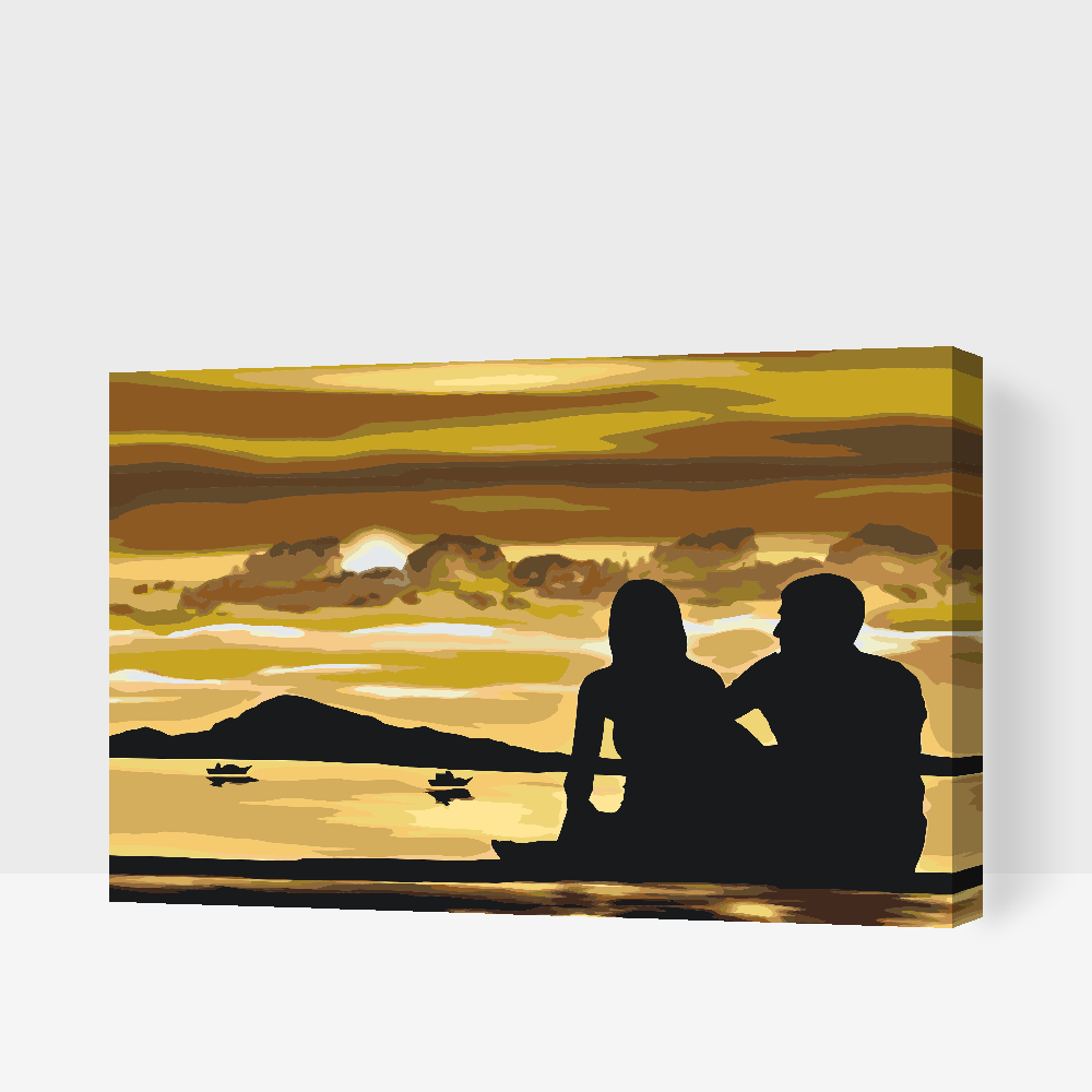 Paint by Numbers - Romantik på stranden