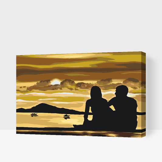 Paint by Numbers - Romantik på stranden