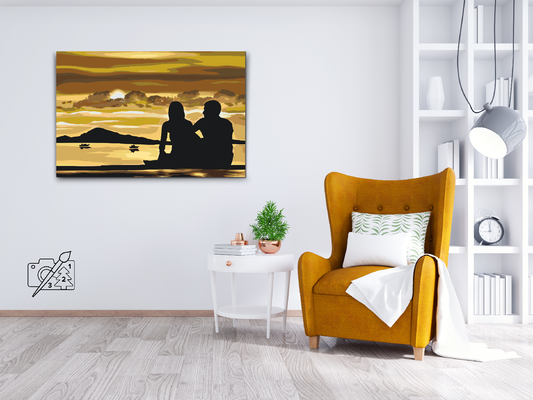Paint by Numbers - Romantik på stranden