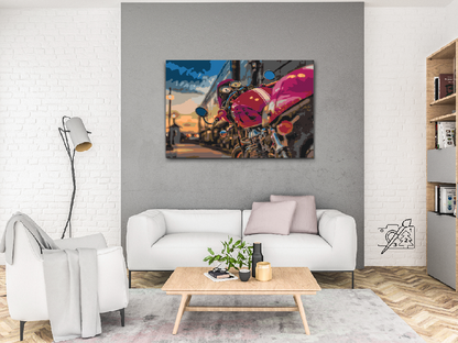 Paint by Numbers - Skinnende motorcykel