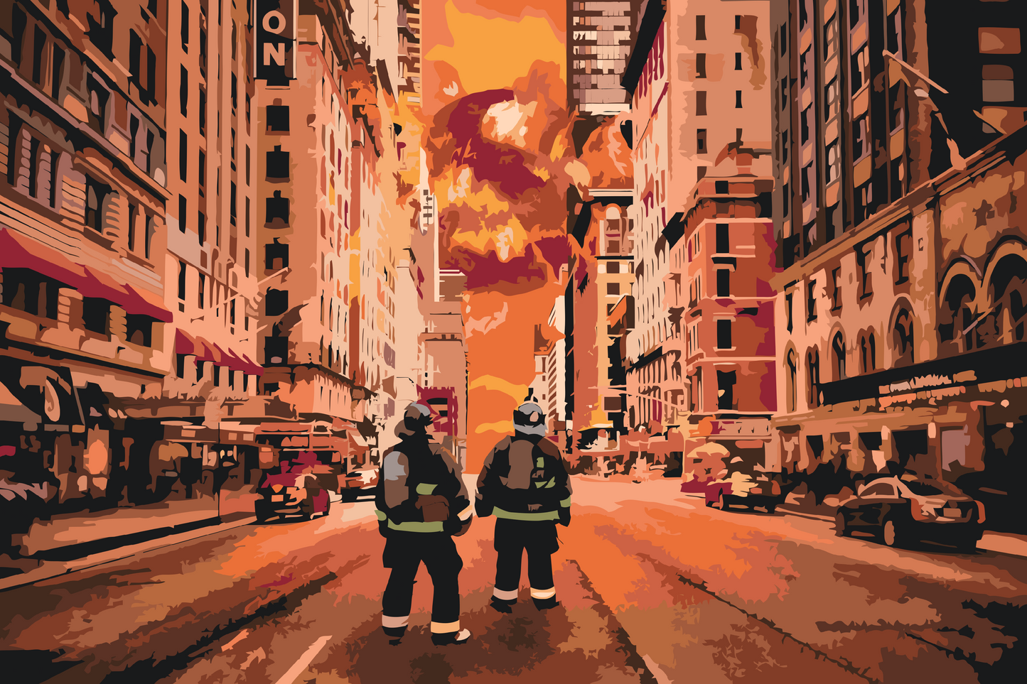 Paint by Numbers - Brandmænd