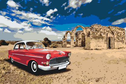 Paint by Numbers - Retro bil