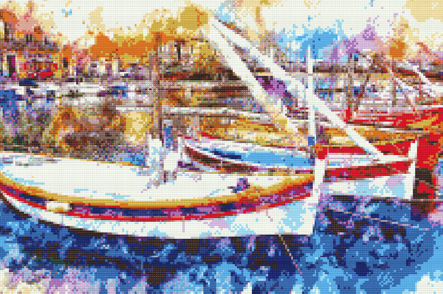 Diamond Painting - Farverig kaj