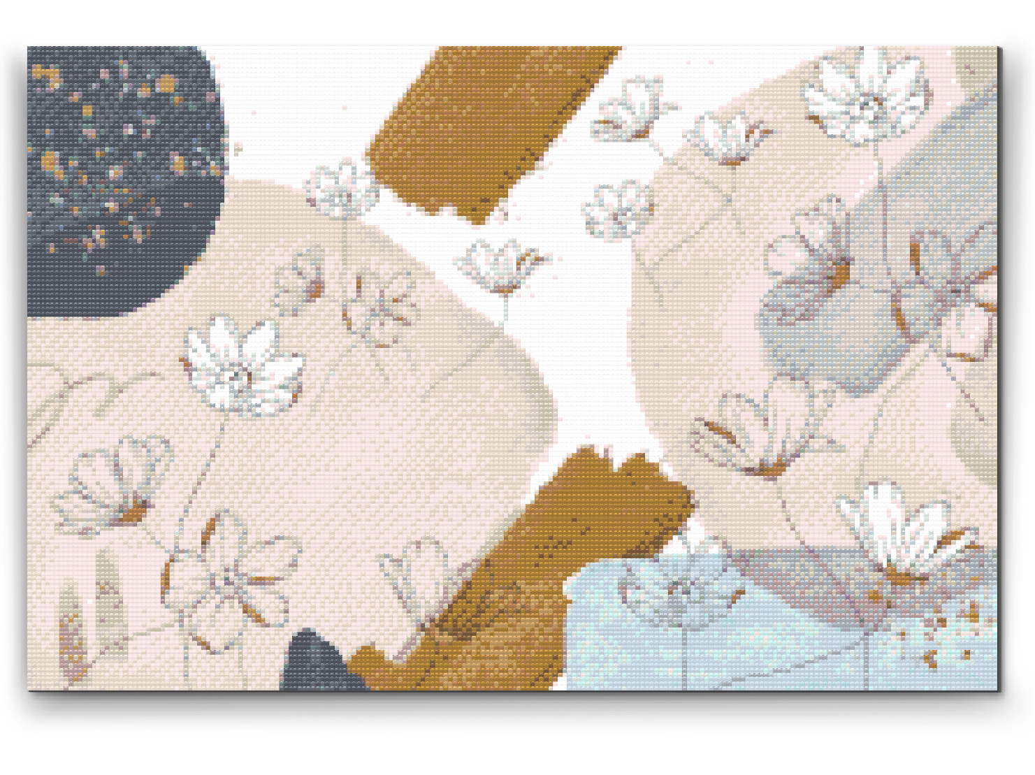 Diamond Painting - Blomsterbaggrund