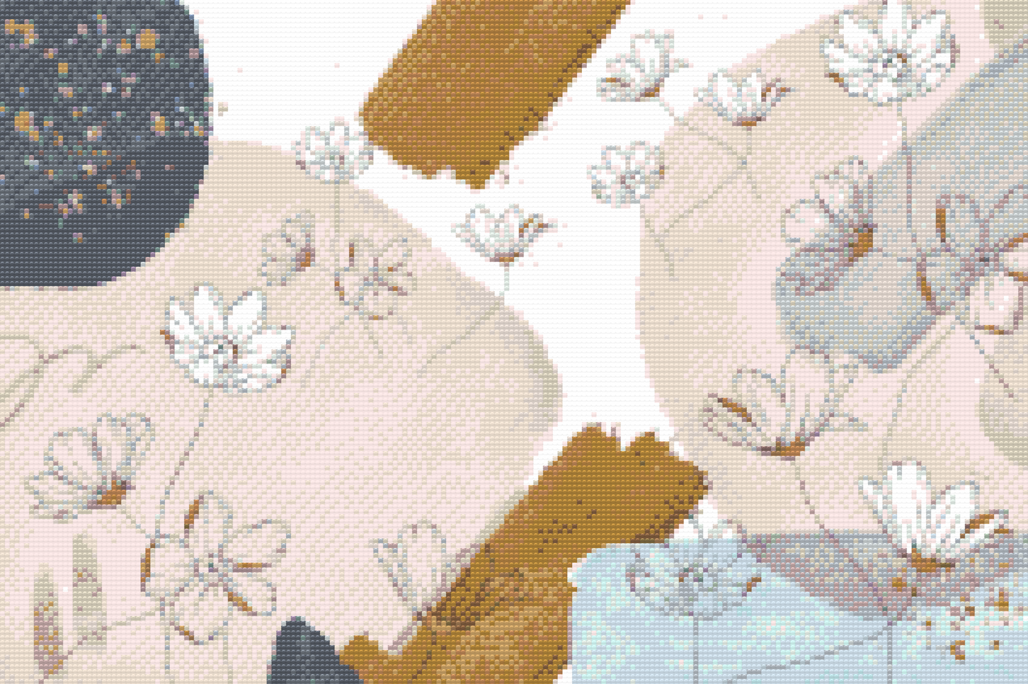 Diamond Painting - Blomsterbaggrund