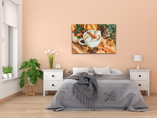 Diamond Painting - Kop med skumfiduser og kanel