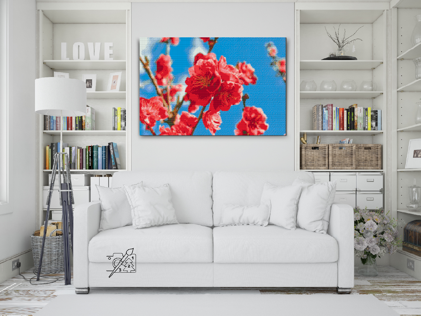 Diamond Painting - Ferskenblomst