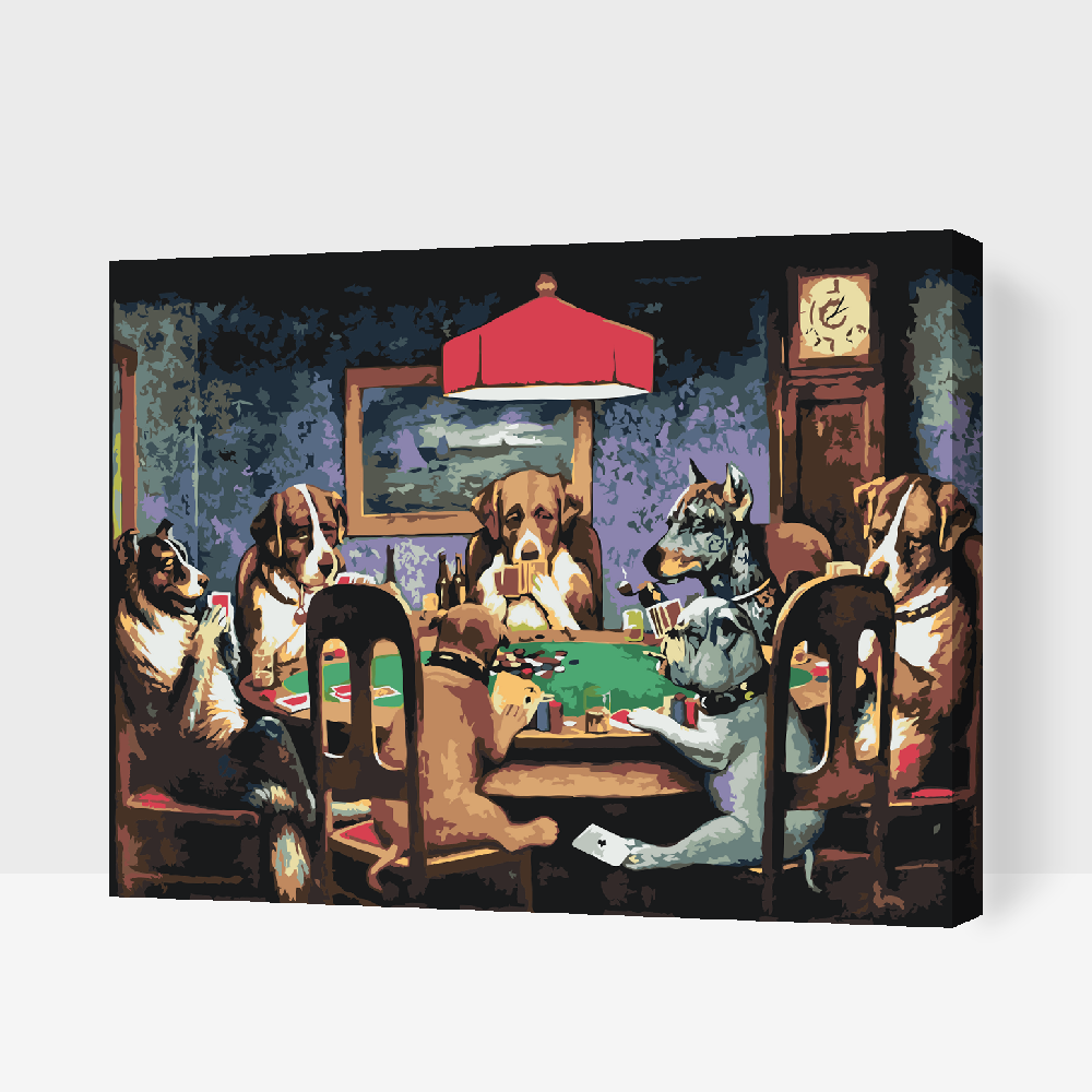 Paint by Numbers - Dog Poker