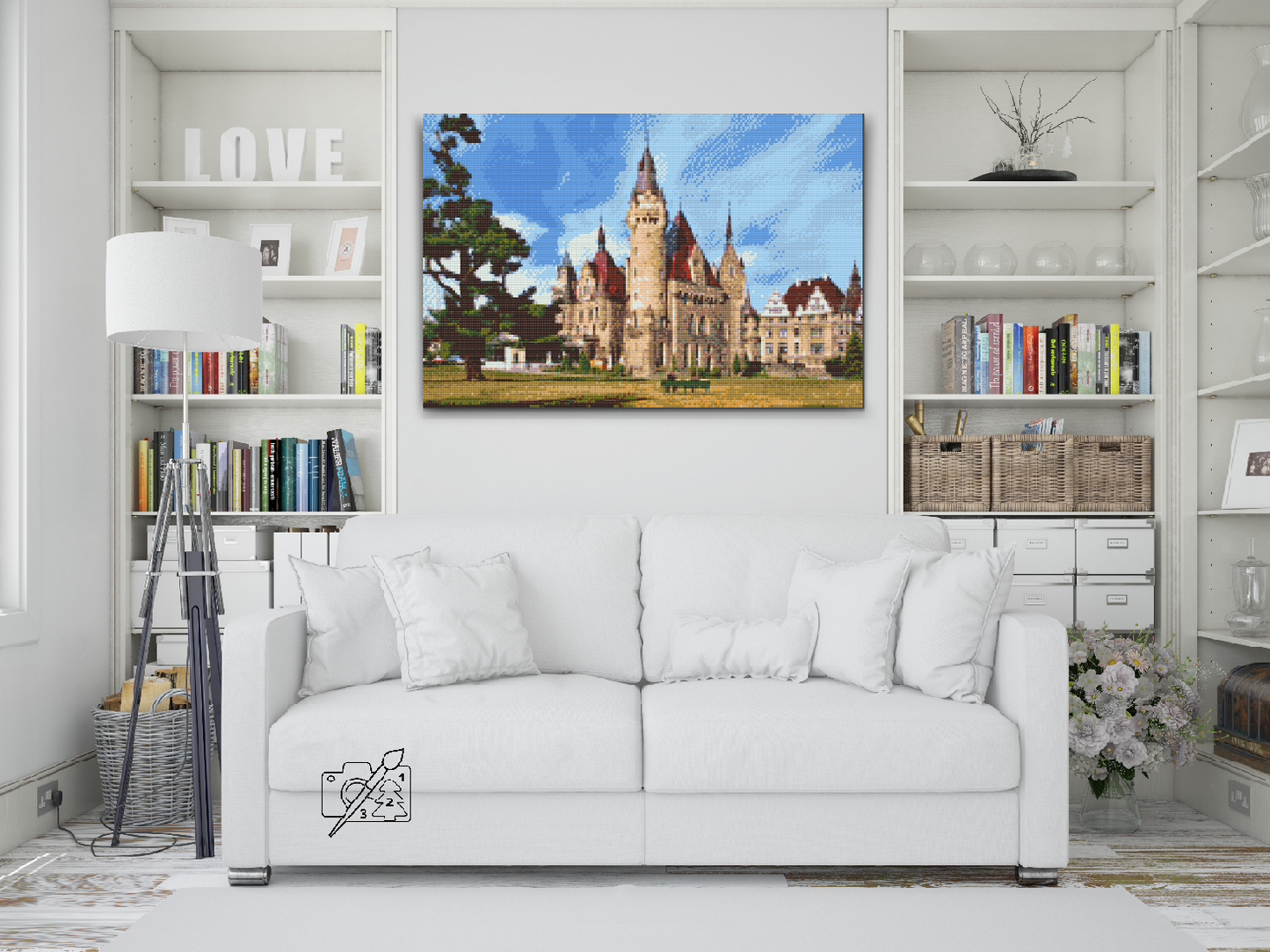 Diamond Painting - Slottet i Moszno