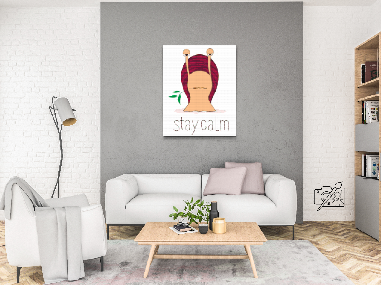 Diamond Painting - Hold dig rolig, snegl