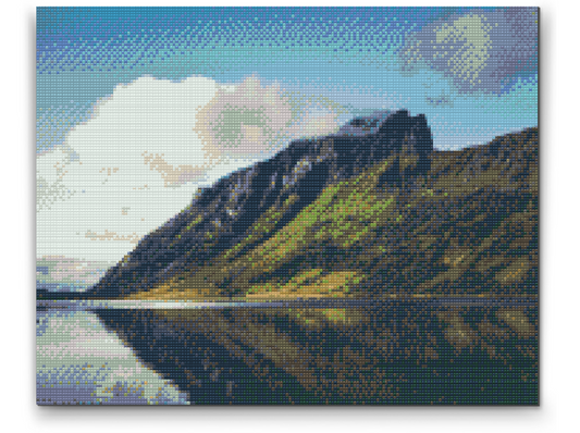 Diamond Painting - Sø i bjergene, fjorden