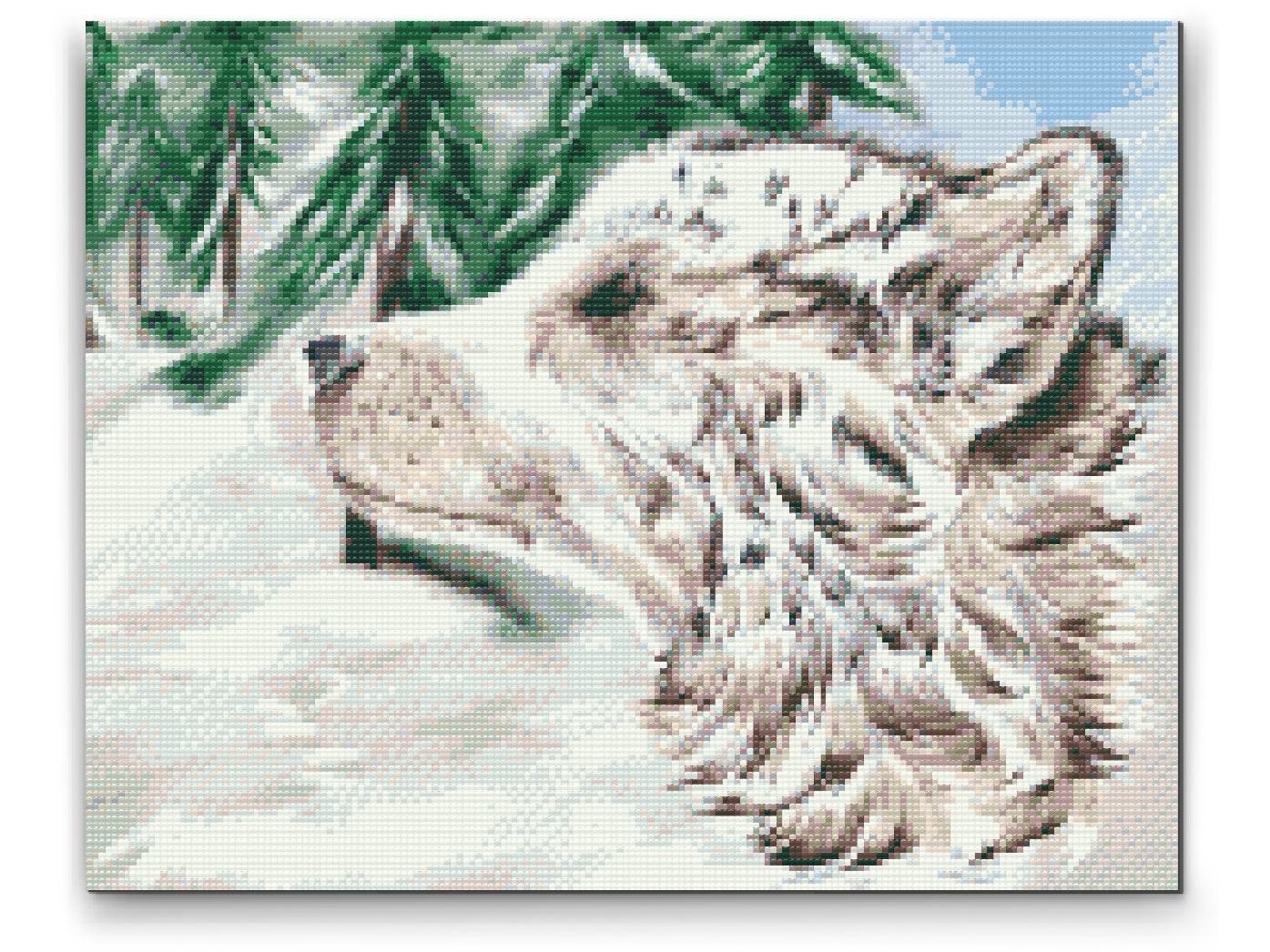 Diamond Painting - Hund i Sneen