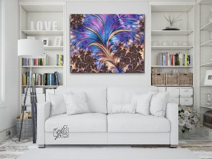 Diamond Painting - Fraktale fjer
