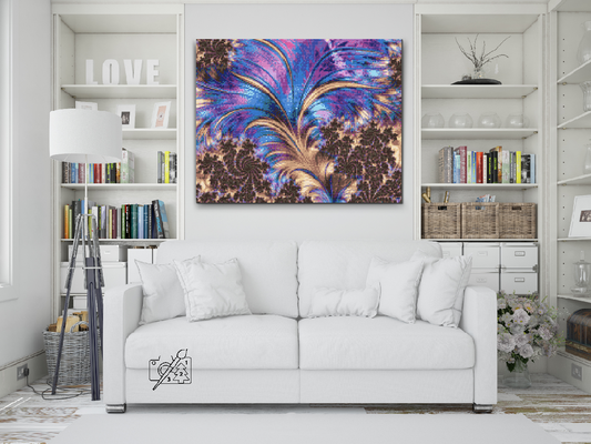 Diamond Painting - Fraktale fjer