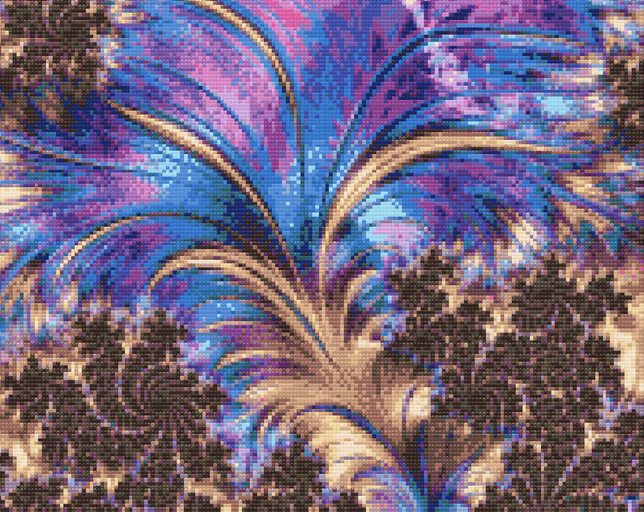 Diamond Painting - Fraktale fjer