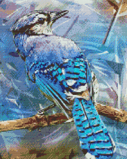 Diamond Painting - Fugl Blåskade
