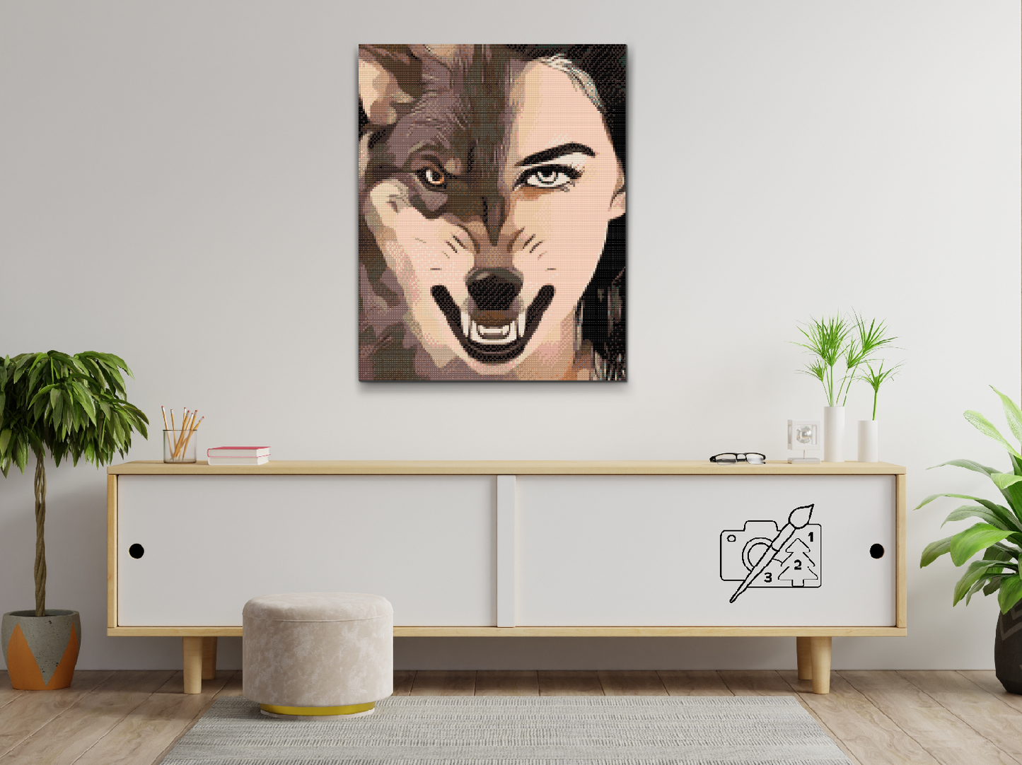 Diamond Painting - Halvt menneske