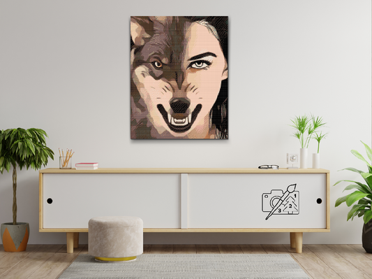 Diamond Painting - Halvt menneske