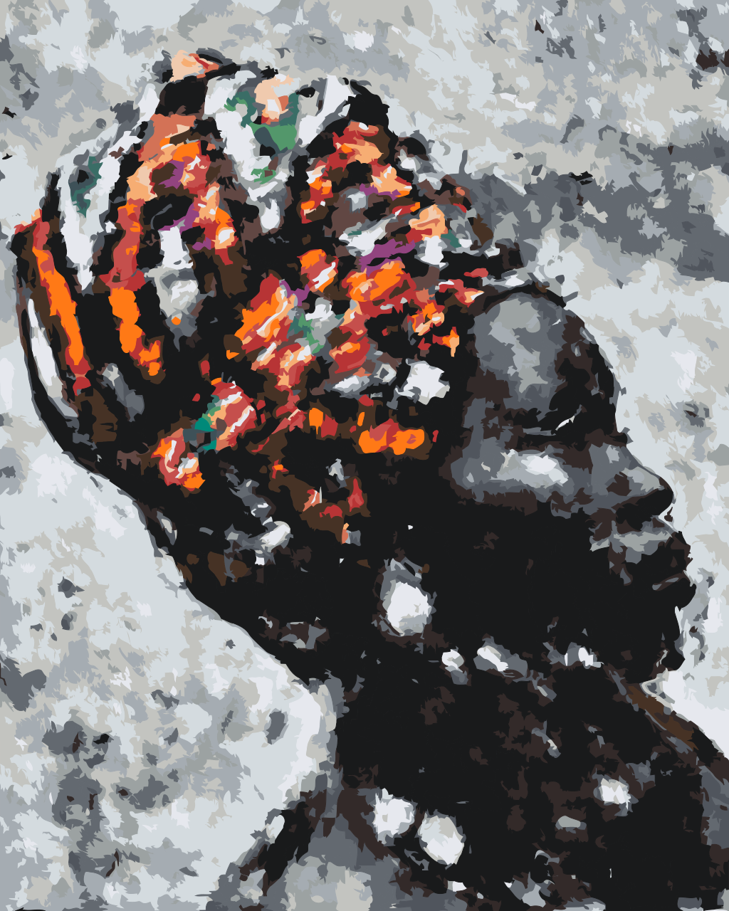 Paint by Numbers - Afrikansk kvinde