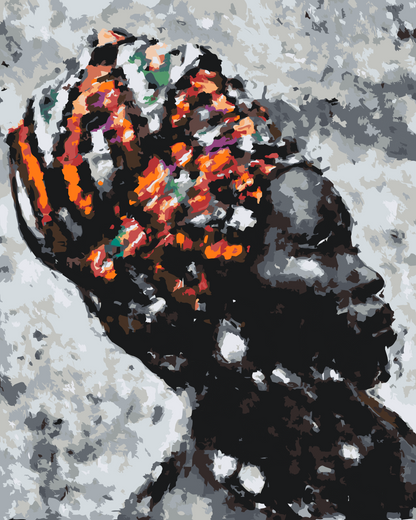Paint by Numbers - Afrikansk kvinde