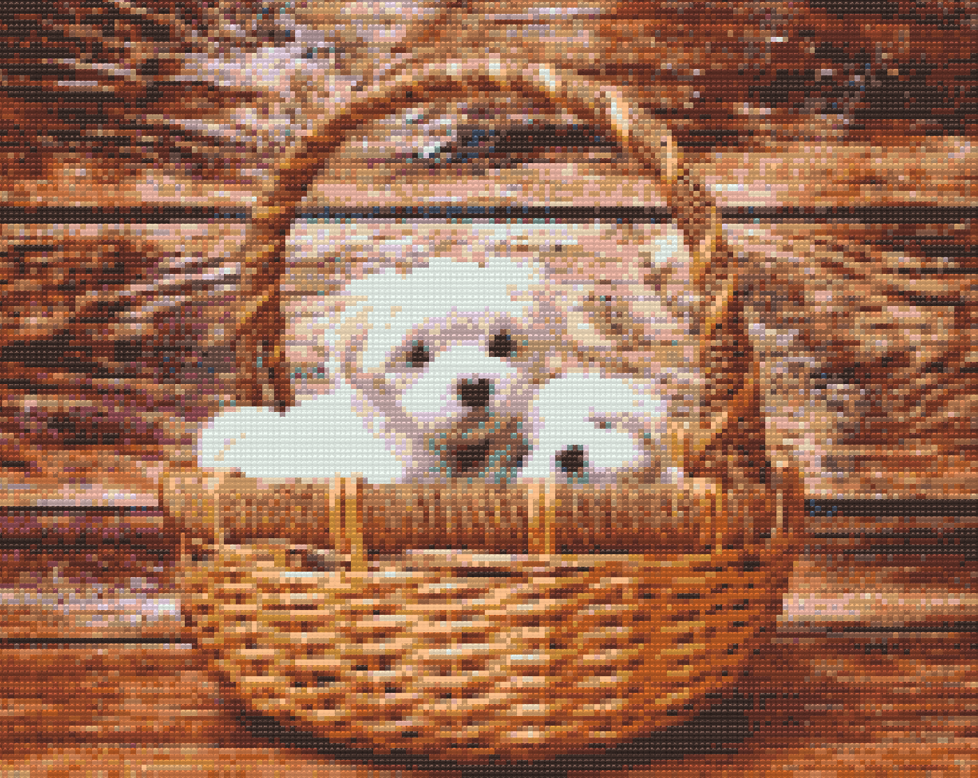 Diamond Painting - Hunde i kurven