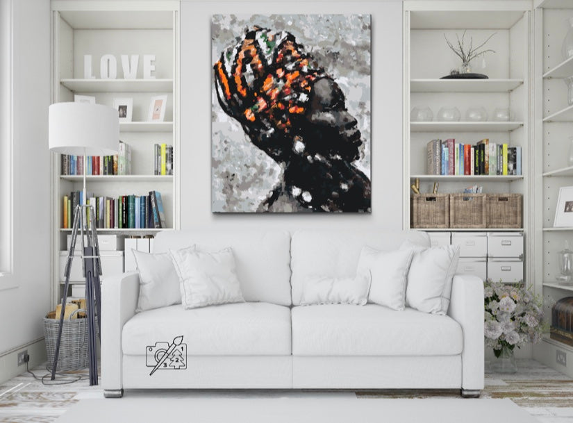 Paint by Numbers - Afrikansk kvinde