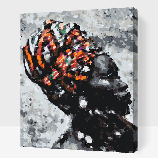 Paint by Numbers - Afrikansk kvinde