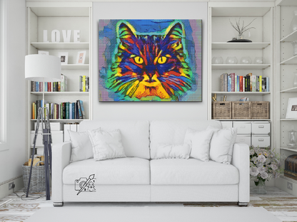 Diamond Painting - Farverig Kat 2