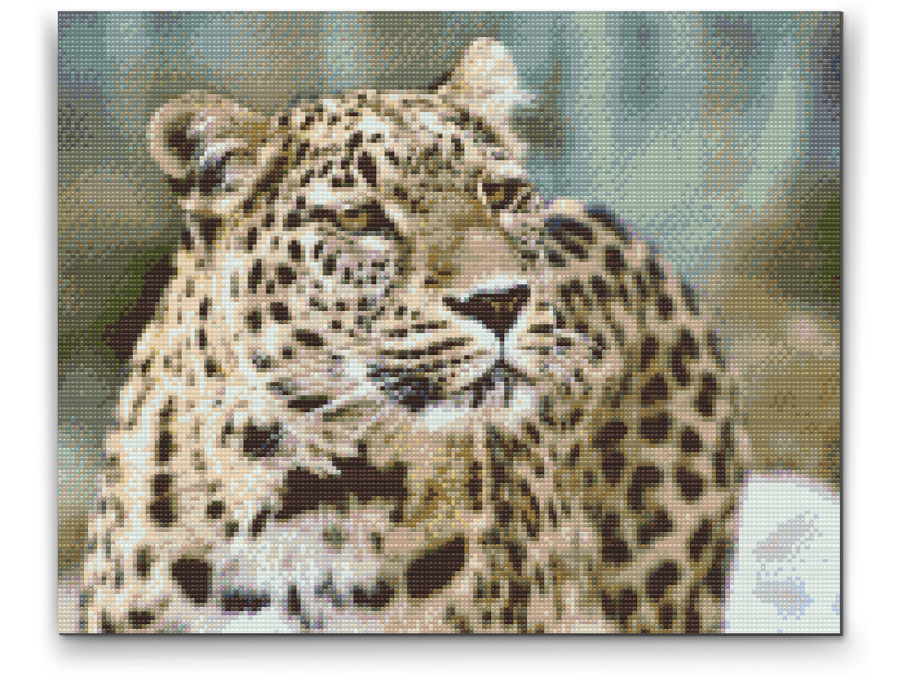 Diamond Painting - Leopard i naturen