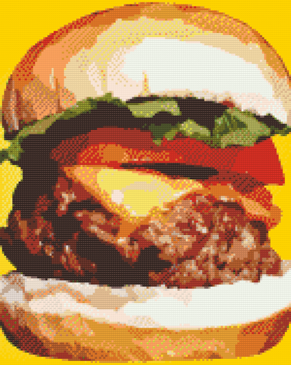 Diamond Painting - Burgerillustration