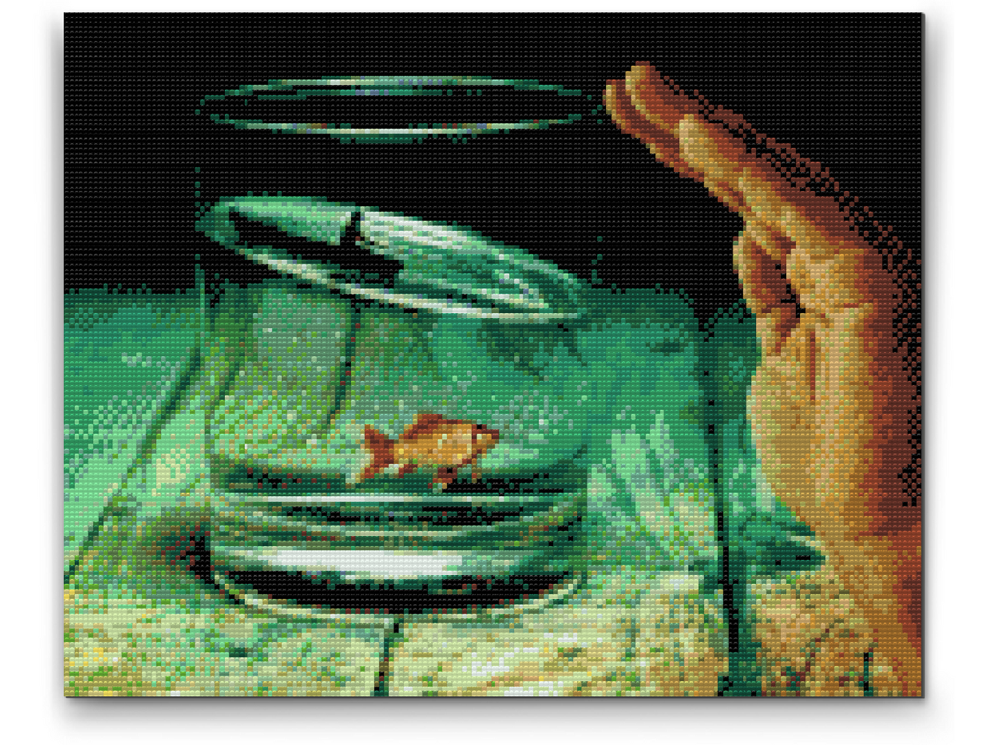 Diamond Painting - Fisk i glasset