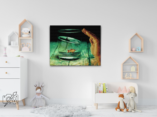 Diamond Painting - Fisk i glasset
