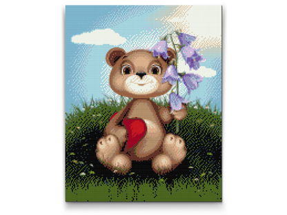 Diamond Painting - Teddy med Liljekonvall