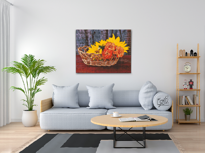 Diamond Painting - Kurv med blomster