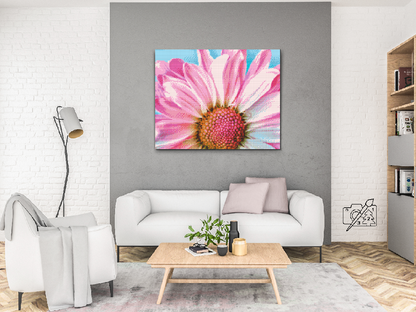 Diamond Painting - Blid lyserød blomst
