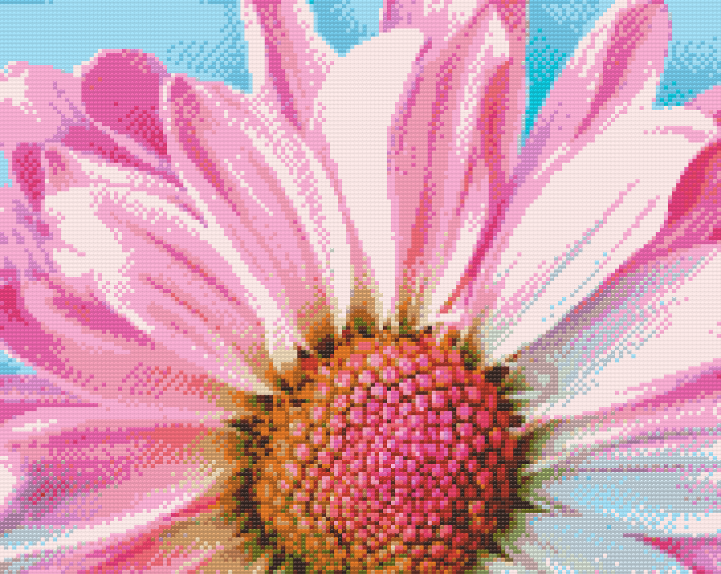 Diamond Painting - Blid lyserød blomst