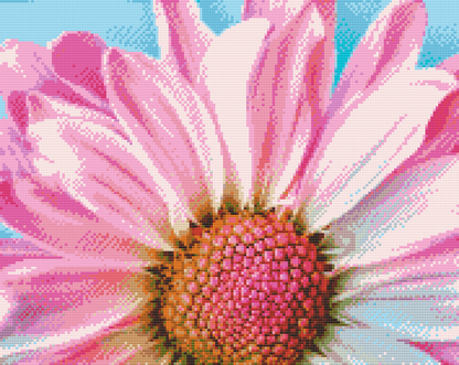 Diamond Painting - Blid lyserød blomst