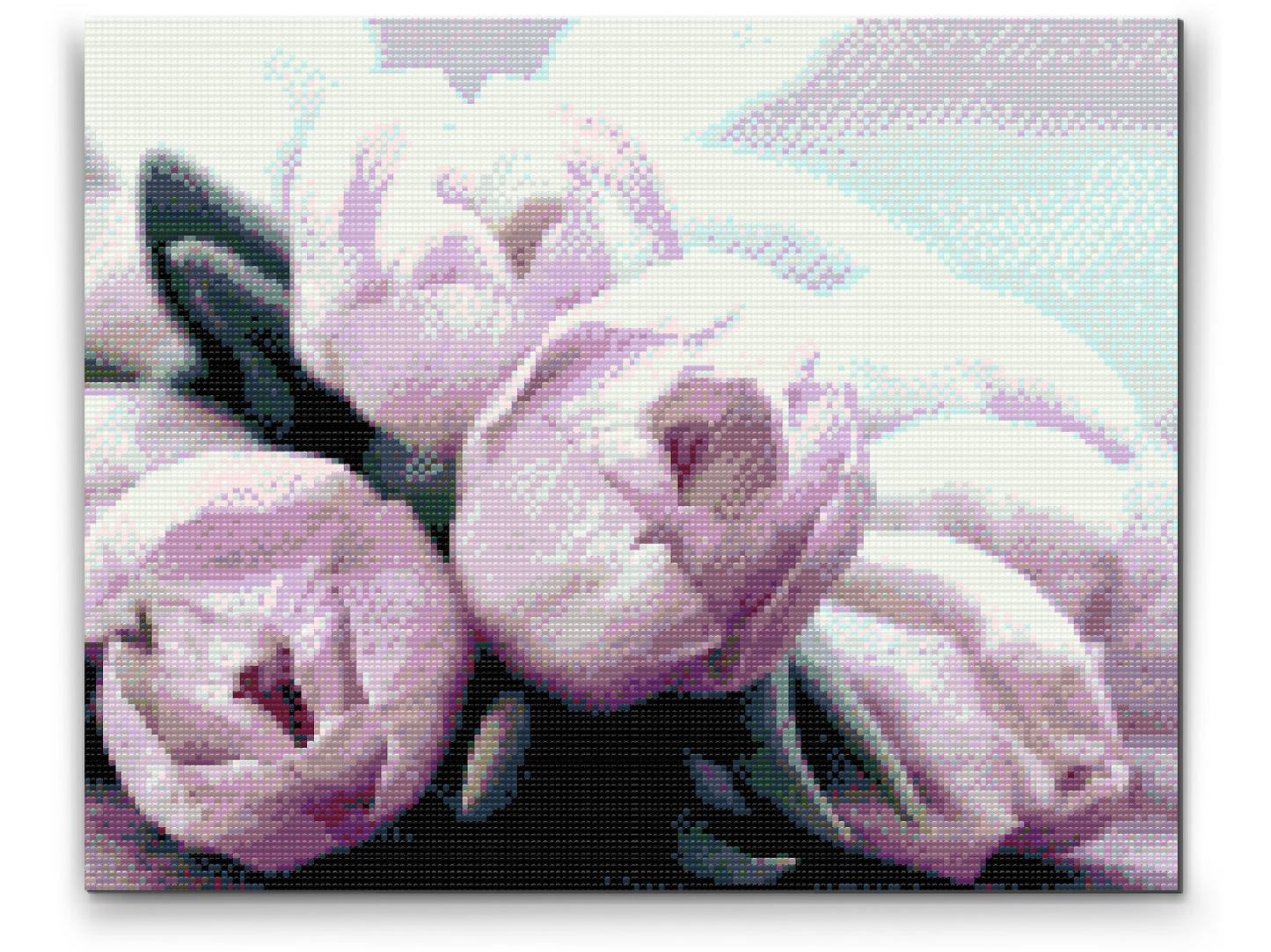 Diamond Painting - Lilla tulipaner på bordet