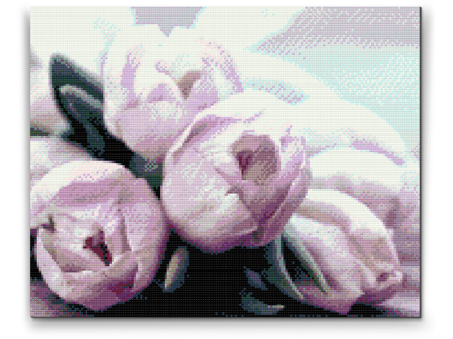 Diamond Painting - Lilla tulipaner på bordet
