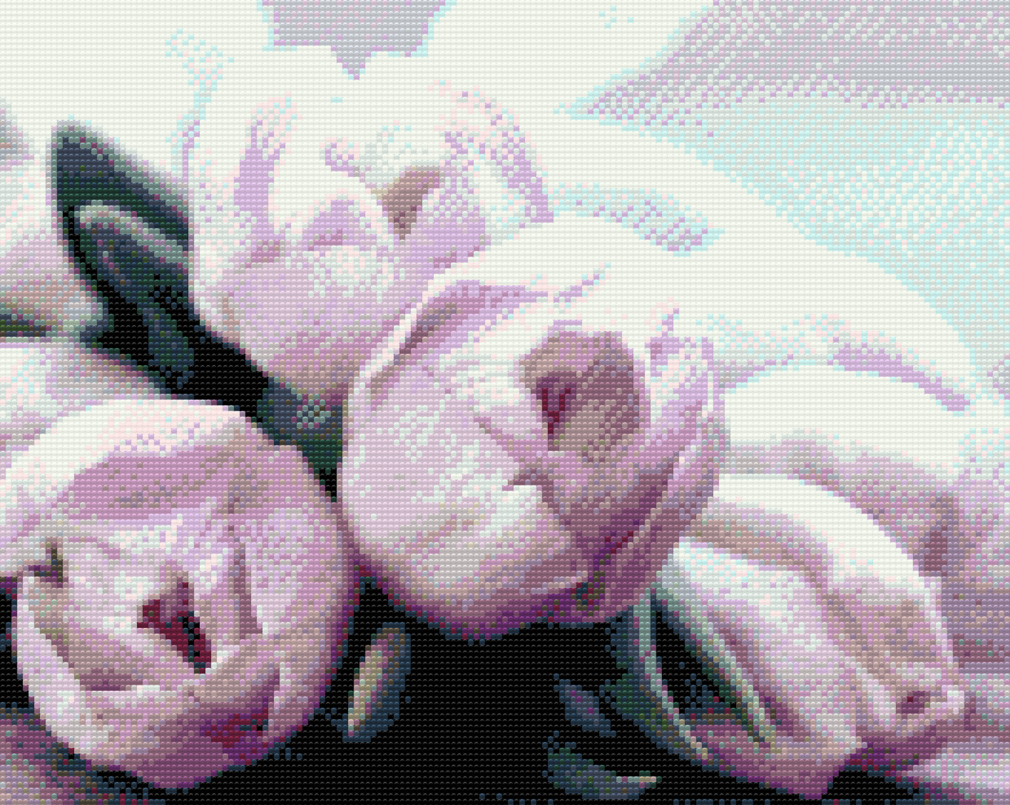 Diamond Painting - Lilla tulipaner på bordet