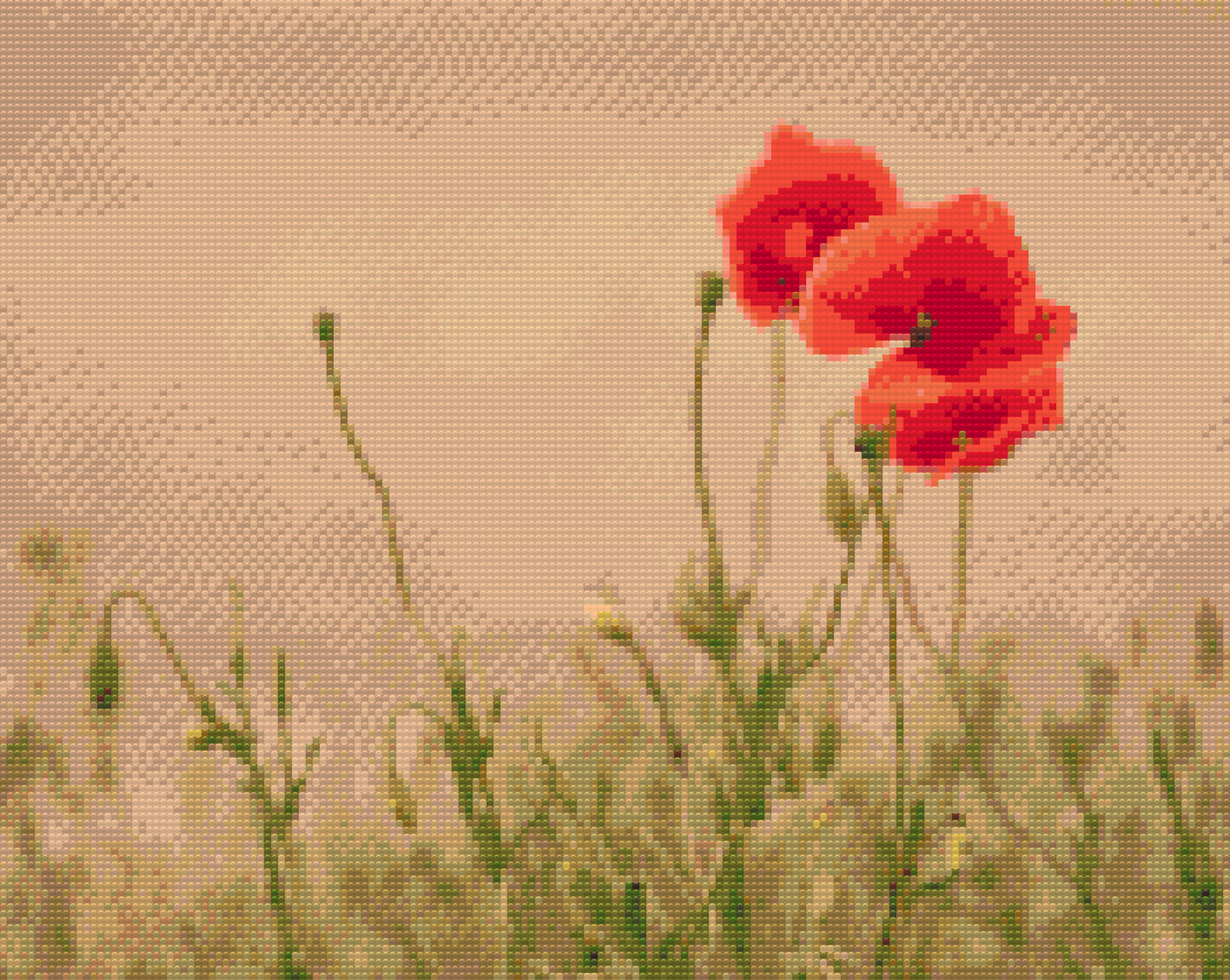 Diamond Painting - Red Weed 2