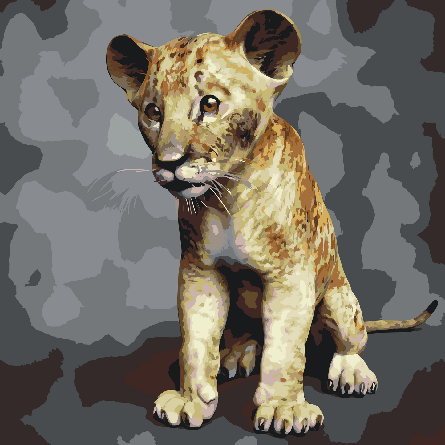 Paint by Numbers - Lille Simba