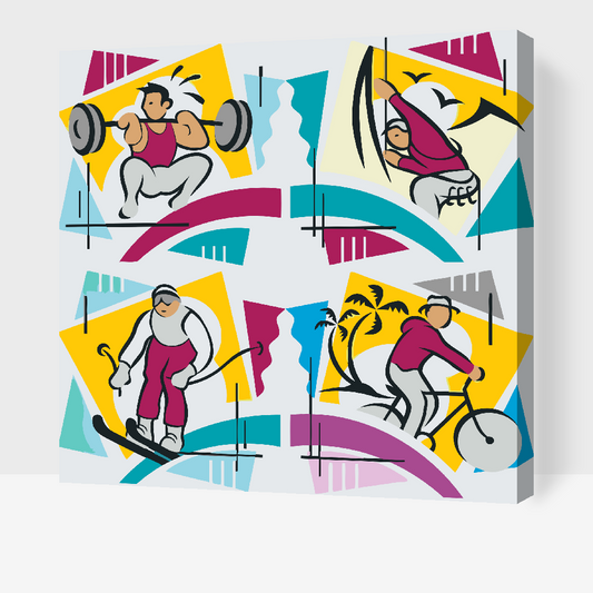 Paint by Numbers - Mix af Sports 3