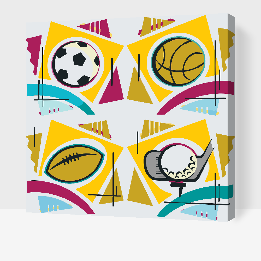 Paint by Numbers - Mix af Sports 5