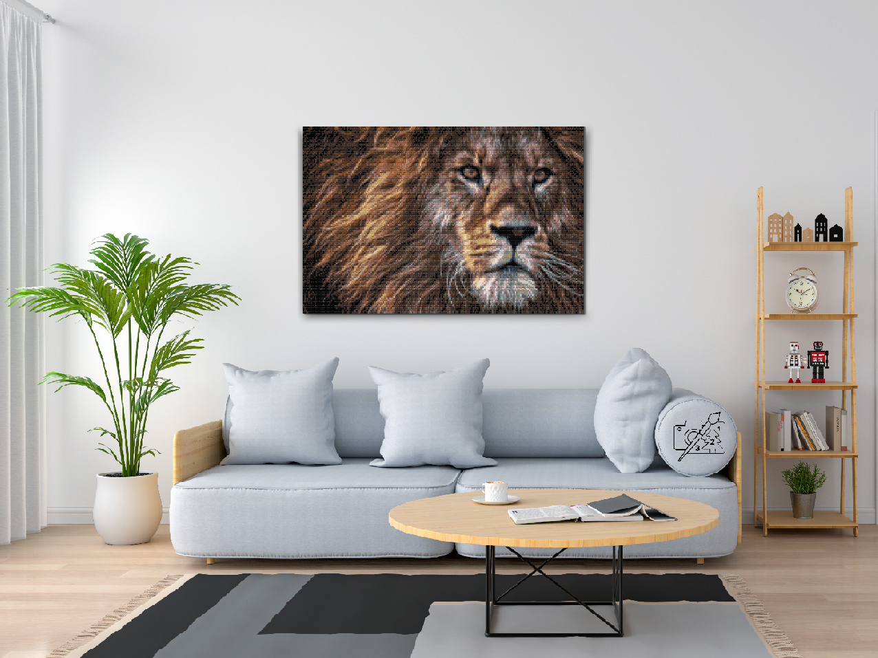 Diamond Painting - Løvens rovdyrsudseende