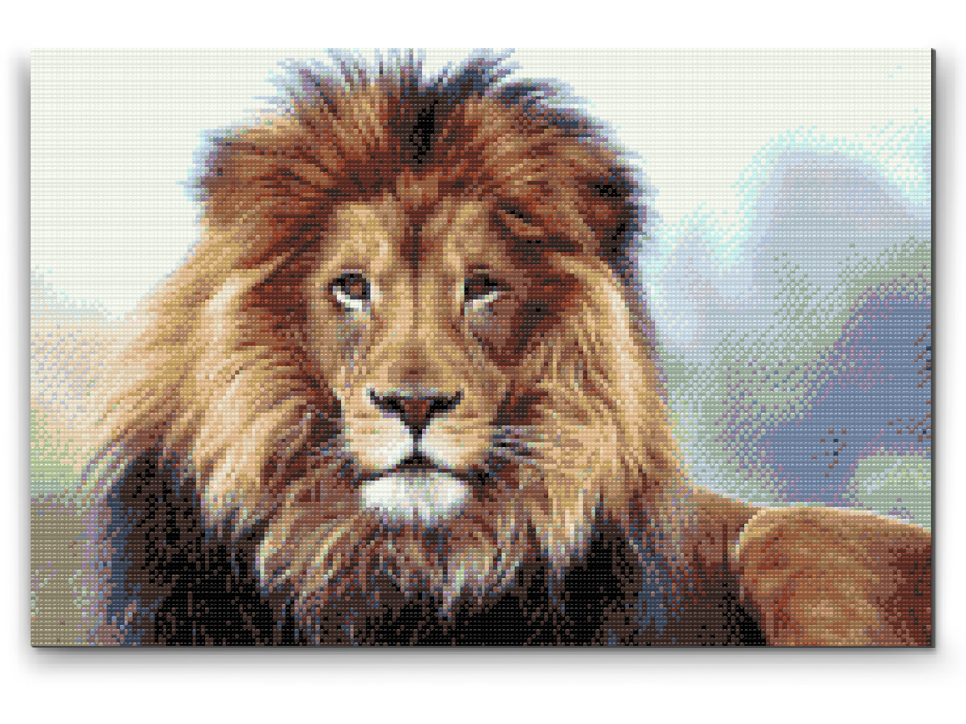 Diamond Painting - Løve, dyrenes konge