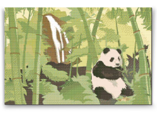 Diamond Painting - Panda i regnskoven